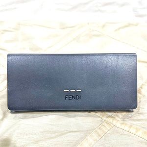 FENDI Black Leather Glasses Case (NWOT)